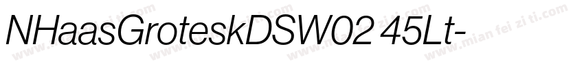 NHaasGroteskDSW02 45Lt字体转换